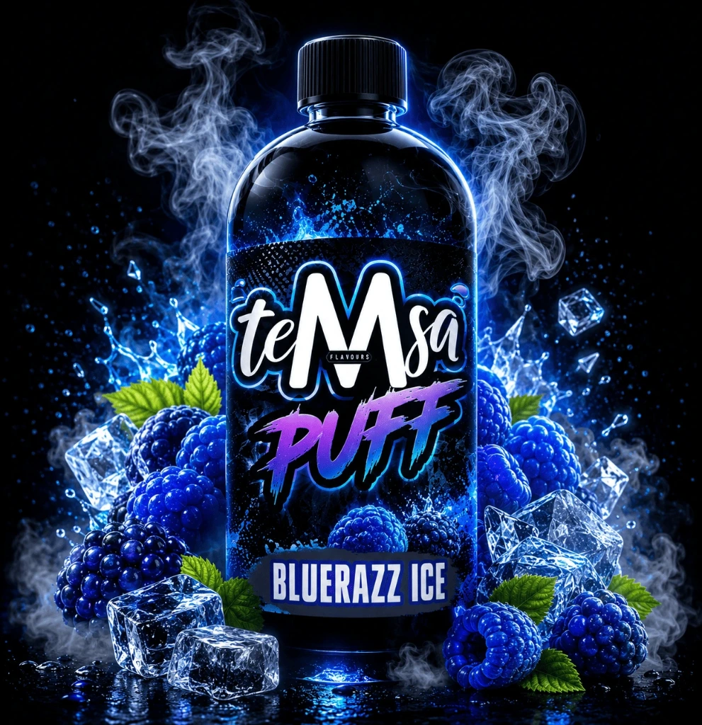 [E3D-40-3-500ML] TEMSA PUFFF BLUERAZZ ICE
