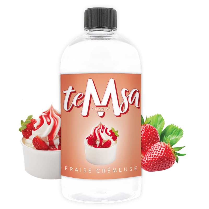 TEMSA le e-liquide Fraise Crémeuse - 500ml