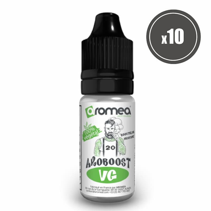 [Boosters VG boite de 10] Boosters de nicotine VG - Aromea (En boite de 10pcs)