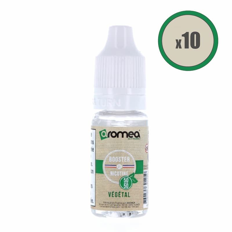 [Booster végétal 5050 boite de 10] Boosters de nicotine végétal 50/50 - Aromea (En boite de 10pcs)