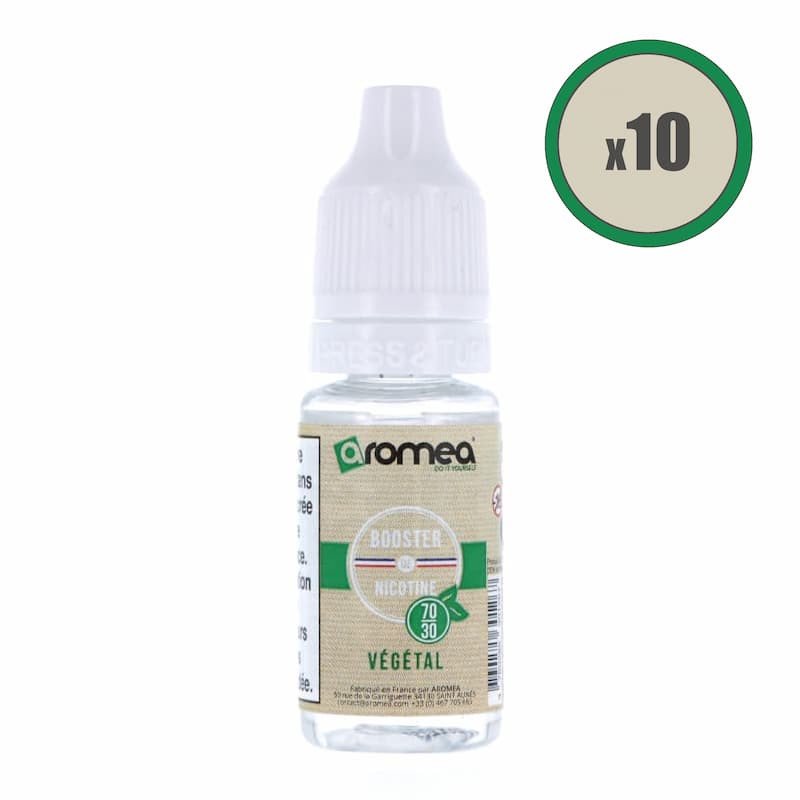 [Booster vegetal 7030 boite de 10] Boosters de nicotine végétal 70/30 - Aromea (En boite de 10pcs)