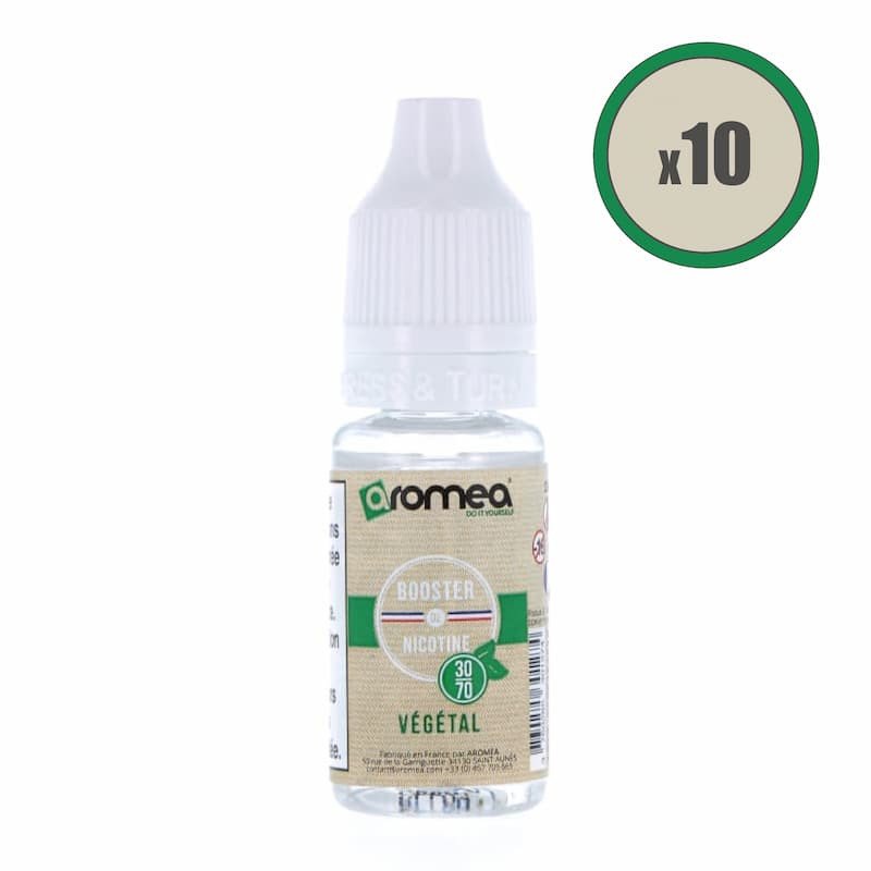 [Booster vegetal 3070 boite de 10] Boosters de nicotine végétal 30/70 - Aromea (En boite de 10pcs)