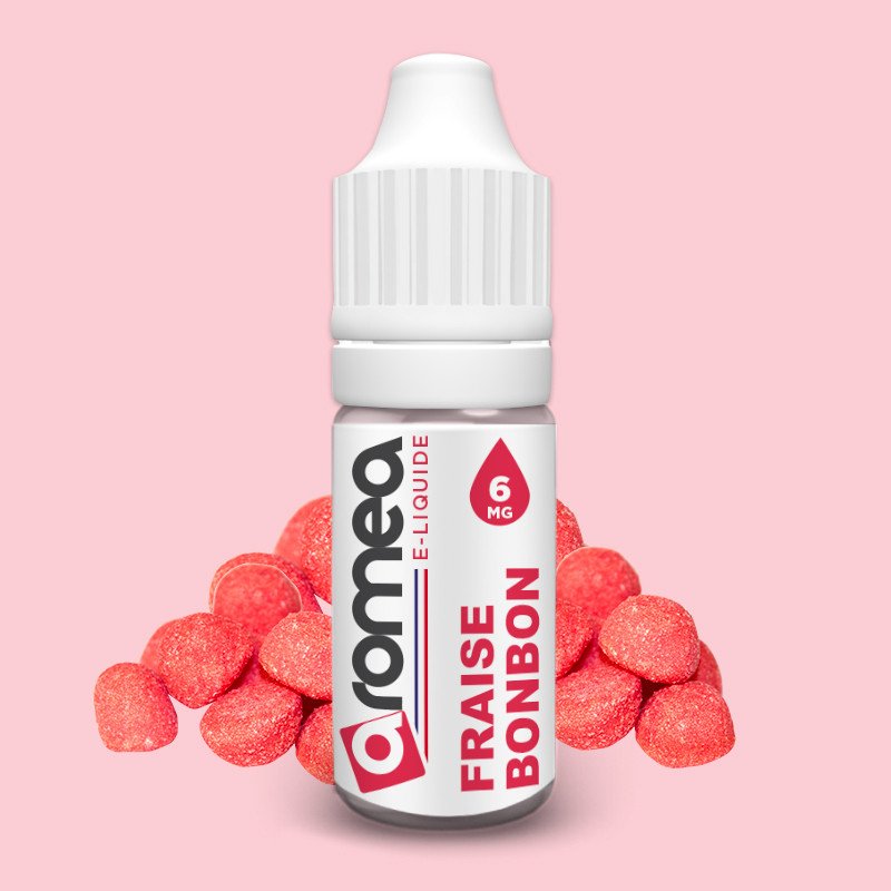 [F1G-60-10] E-liquide Fraise bonbon 10ml - Aromea (0 mg)