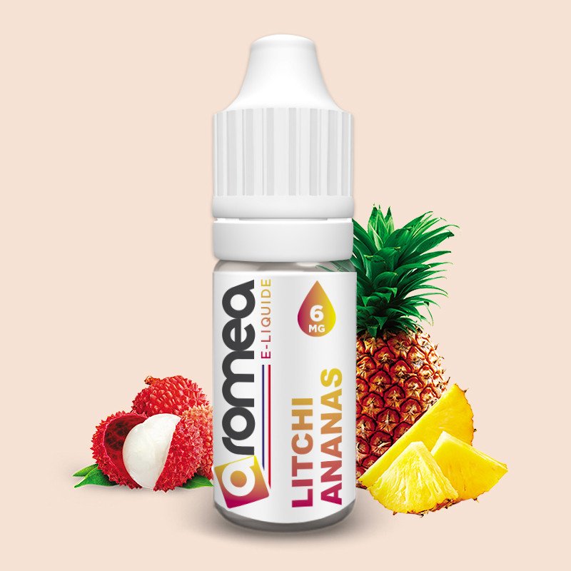 [F1G-90-10] E-liquide Litchi/Ananas 10ml - Aromea (0 mg)