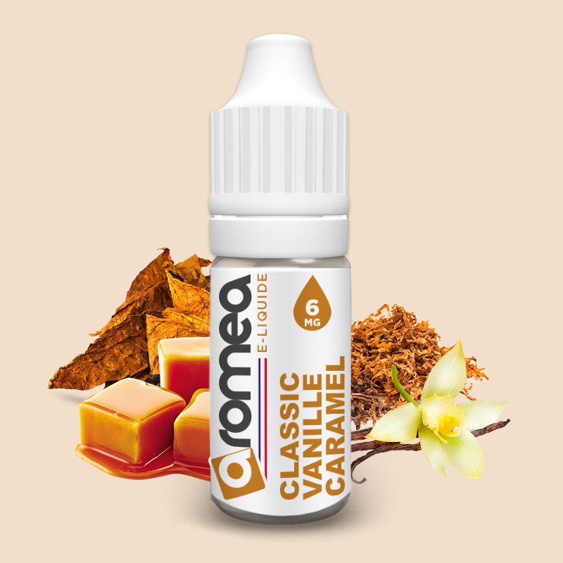 [F1G-40-10] E-liquide Classic Vanille Caramel 10ml - Aromea (0 mg)